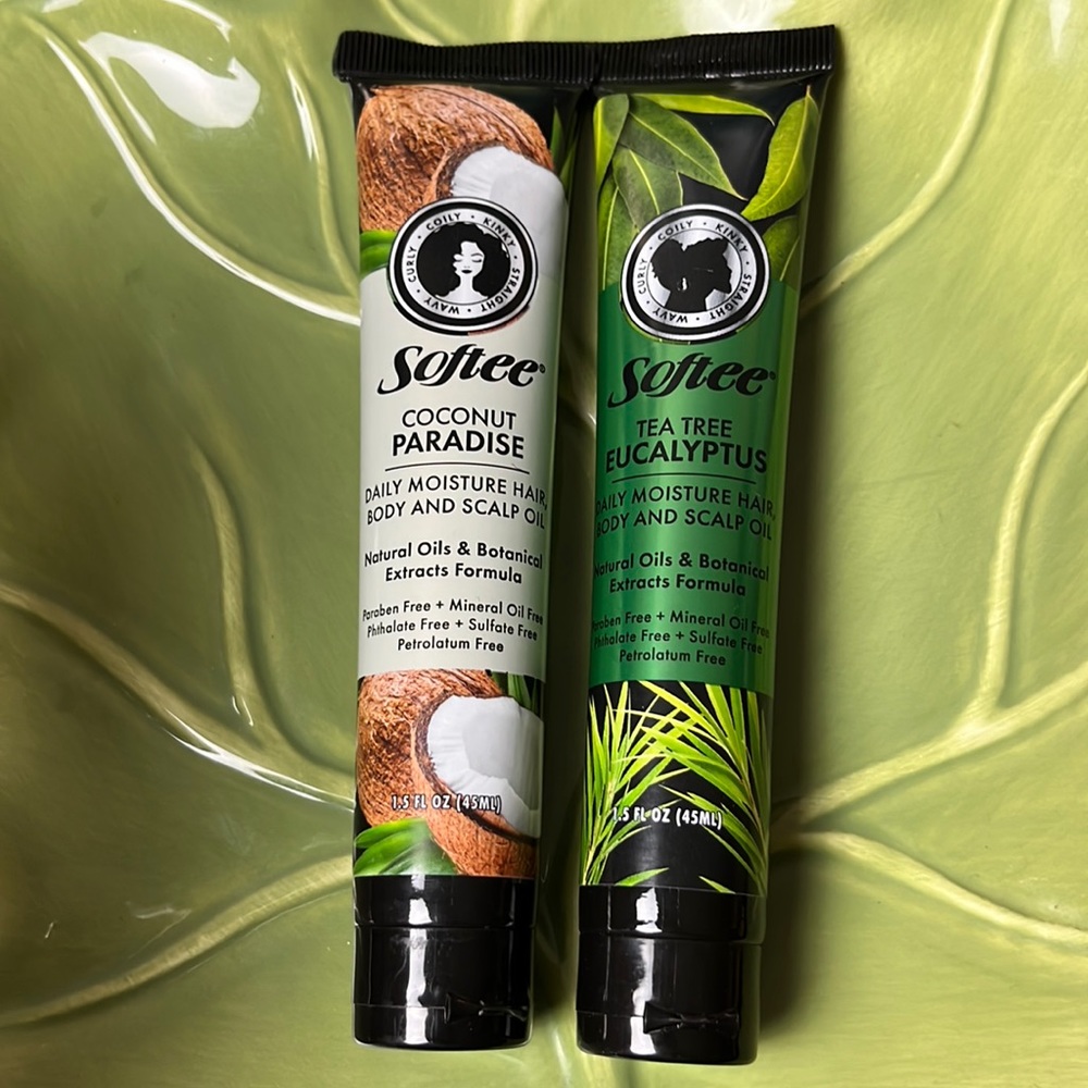 Softee Coconut & Eucalyptus Daily Moisturizer Hair Body and Scalp Oil. C…